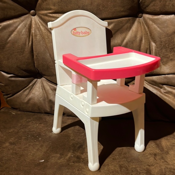 American Girl Toys Bitty Baby High Chair With Tray And Tray Toy